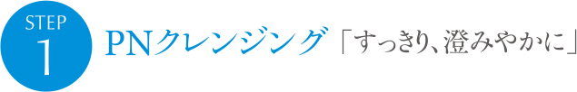 STEP1 PNクレンジング すっきり、澄みやかに